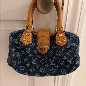 Louis Vuitton Denim Monogram Satchel